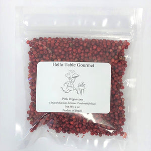 Whole Pink Peppercorn; Whole Pink Pepper 2 oz plastic bag