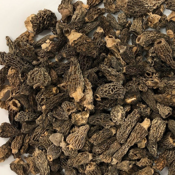 dried mini morels (morchella conica)