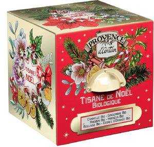 Provence D'Antan Organic Herbal Tea Noel - 24 individually wrapped bags